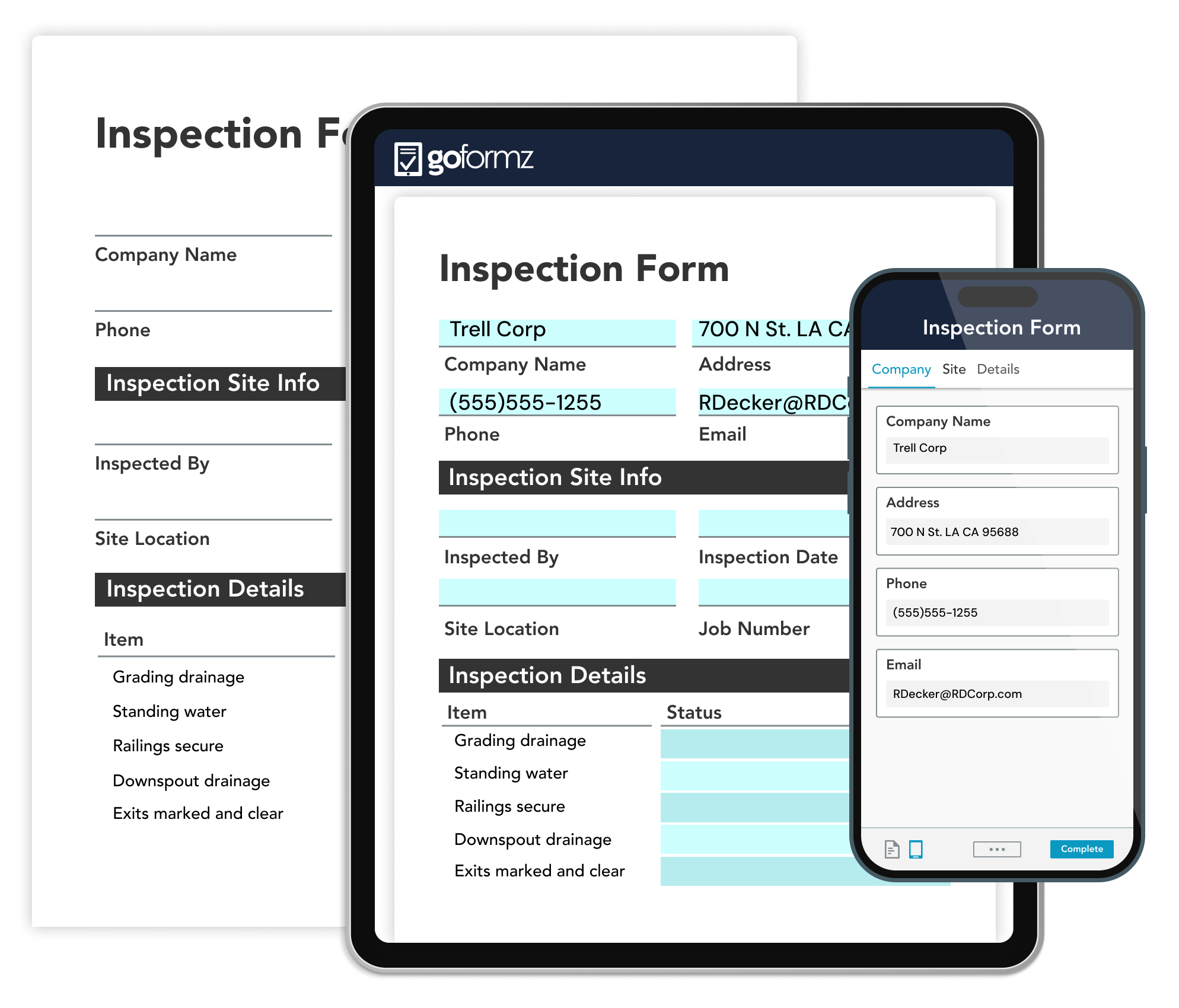 Replace your existing paper energy forms with an exact digital replica — same layout and fields, just on a device